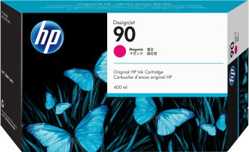 HP 90 3-pack 400-ml Magenta DesignJet Ink Cartridges cartuccia d'inchiostro 3 pz Originale Resa elevata (XL)