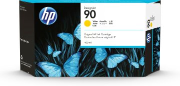 HP 90 3-pack 400-ml Yellow DesignJet Ink Cartridges cartuccia d'inchiostro 3 pz Originale Resa elevata (XL) Giallo