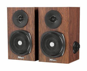 Trust 21759 altoparlante 2-vie Nero, Legno Cablato 12 W