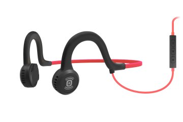 SHOKZ Sportz Titanium Auricolare Cablato A clip, A Padiglione Sport Micro-USB Nero, Rosso