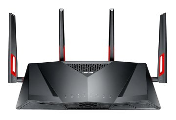 ASUS DSL-AC88U router wireless Gigabit Ethernet Dual-band (2.4 GHz/5 GHz) Nero, Rosso