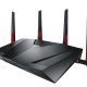 ASUS DSL-AC88U router wireless Gigabit Ethernet Dual-band (2.4 GHz/5 GHz) Nero, Rosso 5