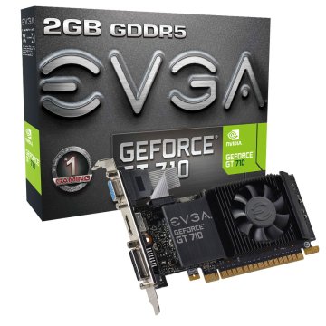 EVGA 02G-P3-3713-KR scheda video NVIDIA GeForce GT 710 2 GB GDDR5
