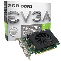 EVGA 02G-P3-2738-KR scheda video NVIDIA GeForce GT 730 2 GB GDDR3