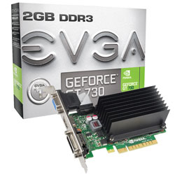 EVGA 02G-P3-1733-KR scheda video NVIDIA GeForce GT 730 2 GB GDDR3