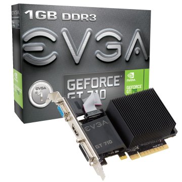 EVGA 01G-P3-2710-KR scheda video NVIDIA GeForce GT 710 1 GB GDDR3