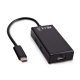 V7 USB-C(m) a Ethernet(f) Hub Nero 2