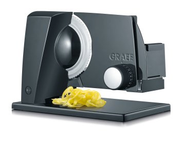Graef S 11002 affettatrice Elettrico 170 W Nero Alluminio