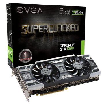EVGA 08G-P4-6183-KR scheda video NVIDIA GeForce GTX 1080 8 GB GDDR5X