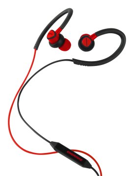 Enermax EAE01-R cuffia e auricolare Cablato A clip, In-ear Sport Nero, Rosso