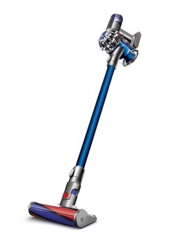 Dyson V6 Fluffy Aspirapolvere a bastone 2 in 1 Batteria Secco HEPA, Filtro igienico Senza sacchetto 0,4 L 100 W Blu, Nichel