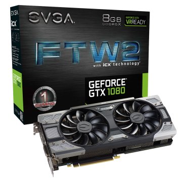 EVGA 08G-P4-6686-KR scheda video NVIDIA GeForce GTX 1080 8 GB GDDR5X