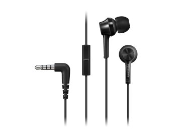 Panasonic RP-TCM105E Auricolare Cablato In-ear Musica e Chiamate Nero