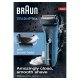Braun WaterFlex WF2s Rasoio Trimmer Nero, Blu 3