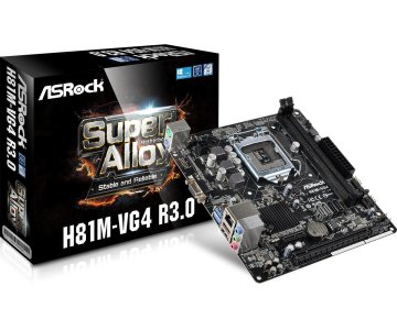 Asrock H81M-VG4 R3.0 Intel® H81 LGA 1150 (Socket H3) micro ATX