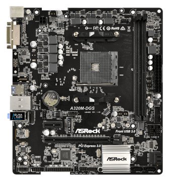 Asrock A320M-DGS AMD A320 Socket AM4 micro ATX