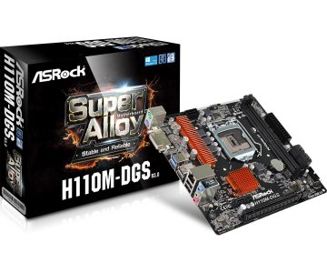 Asrock H110M-DGS R3.0 Intel® H110 LGA 1151 (Socket H4) micro ATX