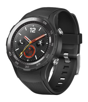 Huawei Watch 2 3,05 cm (1.2") AMOLED Digitale 390 x 390 Pixel 4G Nero Wi-Fi GPS (satellitare)
