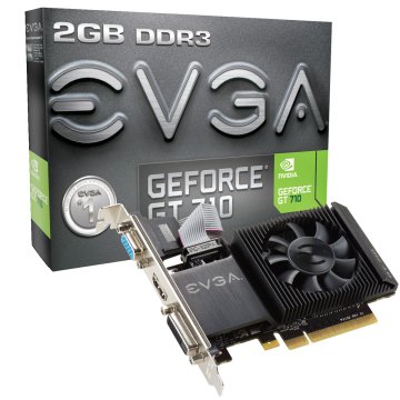 EVGA 02G-P3-2713-KR scheda video NVIDIA GeForce GT 710 2 GB GDDR3