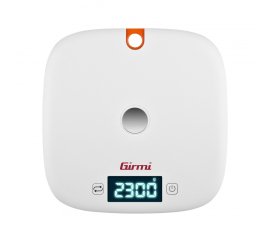 Girmi PS02 Arancione, Bianco Superficie piana Rotondo Bilancia da cucina elettronica