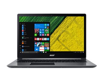 Acer Swift 3 SF315-51G-88XH Computer portatile 39,6 cm (15.6") Full HD Intel® Core™ i7 i7-8550U 8 GB DDR4-SDRAM 256 GB SSD NVIDIA® GeForce® MX150 Wi-Fi 5 (802.11ac) Windows 10 Home Argento