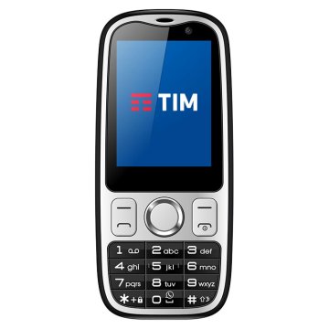 TIM Easy 4G 6,1 cm (2.4") SIM singola Android 4.4.4 Micro-USB 0,5 GB 2 GB 1550 mAh Nero, Argento