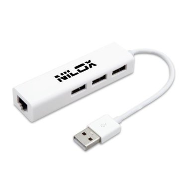 Nilox 16NXADULUS002 replicatore di porte e docking station per laptop USB Bianco