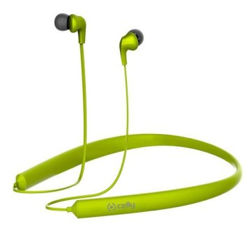 Celly BHNECKGN cuffia e auricolare Wireless In-ear, Passanuca Musica e Chiamate Bluetooth Verde