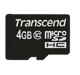 Transcend TS4GUSDC10 memoria flash 4 GB MicroSDHC NAND Classe 10