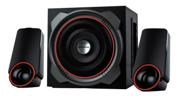 Mediacom MediaSound DT450 altoparlante 2-vie Nero, Rosso Cablato 90 W