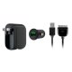 Belkin F8Z783cw04 Telefono cellulare, MP3 Nero AC, Accendisigari, USB Auto, Interno 2