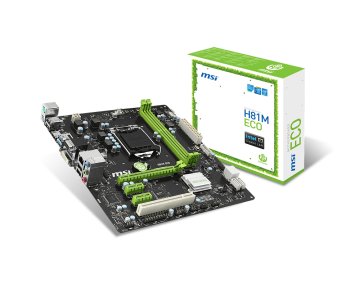 MSI H81M ECO Intel® H81 LGA 1150 (Socket H3) micro ATX
