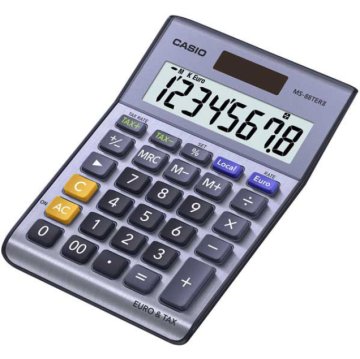 Casio MS-88TERII calcolatrice Desktop Calcolatrice di base Nero, Blu, Grigio