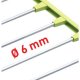 Meliconi 722000 stendino e filo asciugabiancheria Stendibiancheria da pavimento Verde, Acciaio inox 3