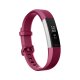 Fitbit Alta HR OLED Braccialetto per rilevamento di attività Rosso, Acciaio inox 2