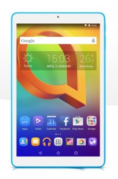 Alcatel One Touch A3 16 GB 25,6 cm (10.1") Mediatek 1 GB Wi-Fi 4 (802.11n) Android 5.0 Bianco