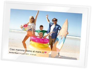Trevi DPL 2230 cornice per foto digitali Bianco 25,6 cm (10.1") Touch screen Wi-Fi