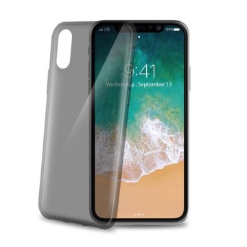 Celly THIN900BK custodia per cellulare 14,7 cm (5.8") Cover Nero, Trasparente