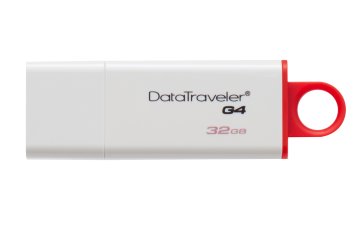 Kingston Technology DataTraveler G4 unità flash USB 32 GB USB tipo A 3.2 Gen 1 (3.1 Gen 1) Rosso, Bianco