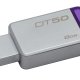 Kingston Technology DataTraveler 50 8GB unità flash USB USB tipo A 3.2 Gen 1 (3.1 Gen 1) Viola, Argento 2