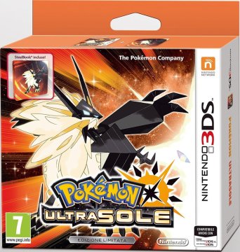 Nintendo Pokémon Ultrasole + SteelBook, 3DS ITA Nintendo 3DS