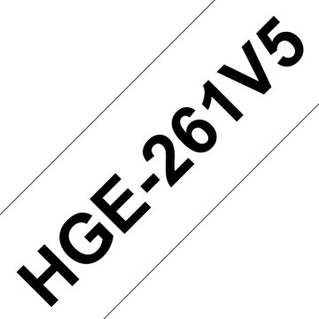 Brother HGe-261V5 Nastro laminato originale High Grade da 36 mm - nero su bianco