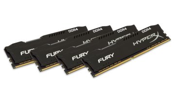 HyperX FURY Nero 32GB DDR4 2400MHz Kit memoria 4 x 8 GB