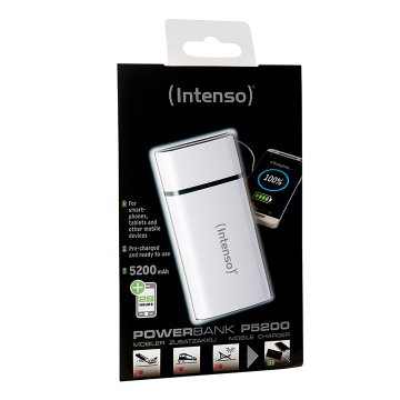 Intenso P5200 Ioni di Litio 5200 mAh Bianco