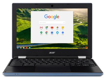 Acer Chromebook 11 CB3-131-C76R 29,5 cm (11.6") HD Intel® Celeron® N2840 4 GB DDR3L-SDRAM 32 GB eMMC ChromeOS Nero, Blu