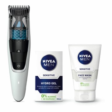 Philips BEARDTRIMMER Series 7000 Regolabarba con sistema aspirante BT7204/80