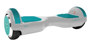Mediacom Vivo V65 hoverboard Monopattino autobilanciante 12 km/h 2200 mAh Blu, Bianco