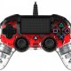 NACON PS4OFCPADCLRED periferica di gioco Rosso, Trasparente USB Gamepad Analogico/Digitale PC, PlayStation 4 4