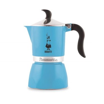 Bialetti Fiammetta Fluo 3 Tazze Azzurro