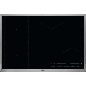 AEG IKE84471XB Nero, Acciaio inox Da incasso Piano cottura a induzione 0 Fornello(i)